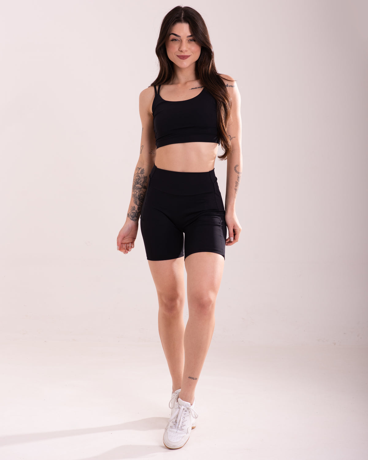 Short Legging Fitness Sem Costura No Gancho