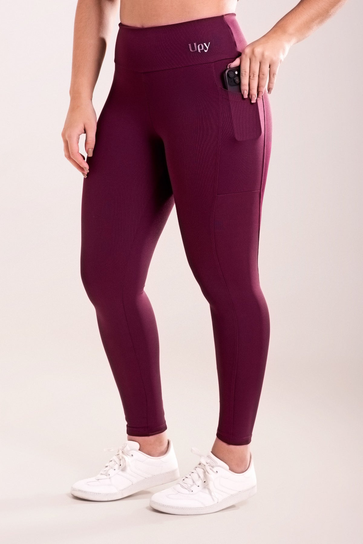 Calça Legging Poliamida Com Bolsos