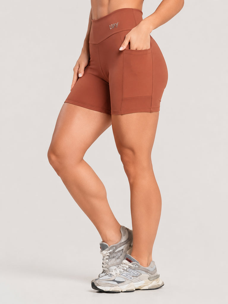 Short Fitness Polimida Com Bolsos
